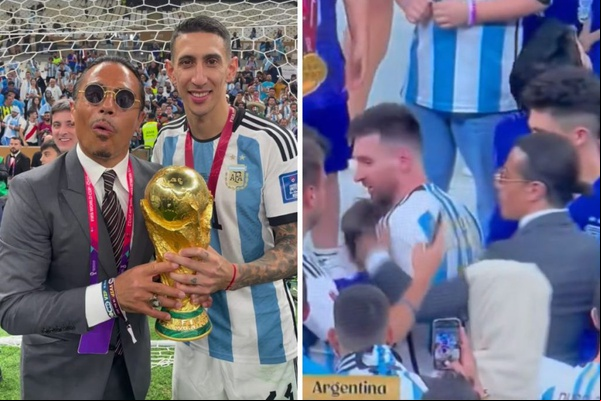 Di Maria, o chef Nusr-et e Lionel Messi