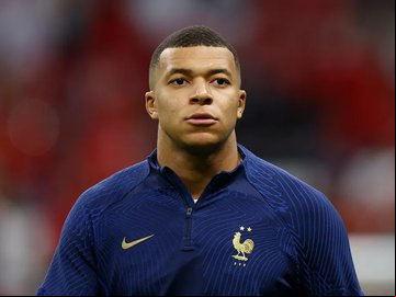 Kylian Mbappe antes de França x Marrocos